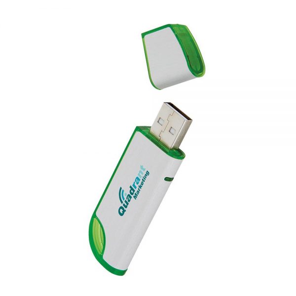 Slanted USB 2.0 Flash Drive - 1GB