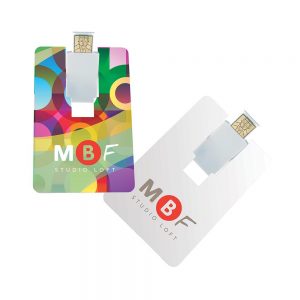Flip Card USB 2.0 Flash Drive - 2GB